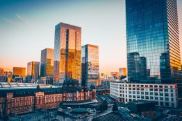 Marunouchi Skyscrapers in evening : Marunouchi building, Shin Ma